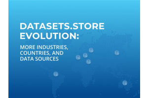 Datasets.store evolution: More industries, countries, and data sources