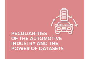 Peculiarities of the Automotive industry and the power of datasets