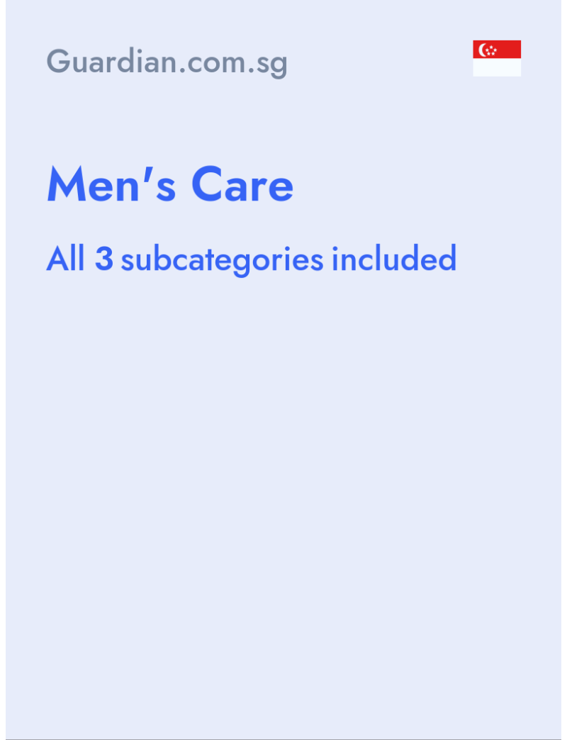 Men's Care - Guardian.com.sg - Singapore