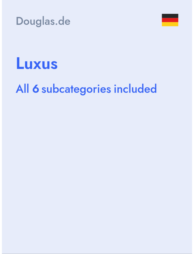 Luxus - Douglas.de - Germany