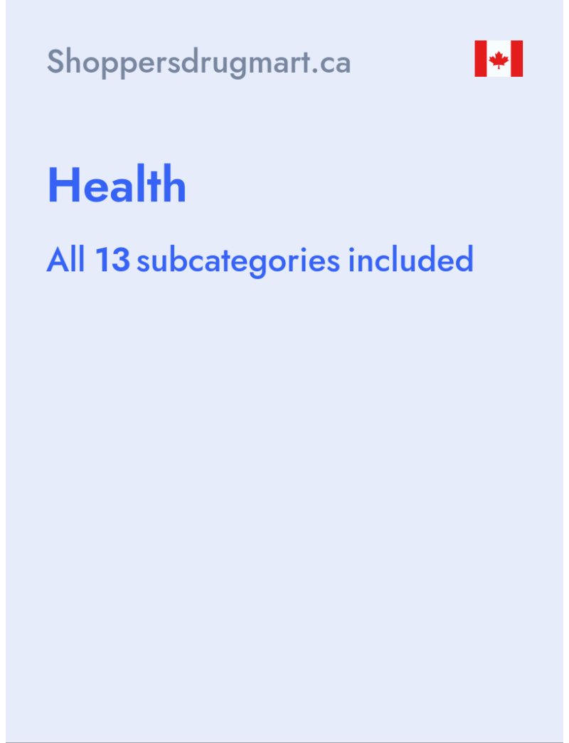 Health -Shoppersdrugmart.ca - Canada