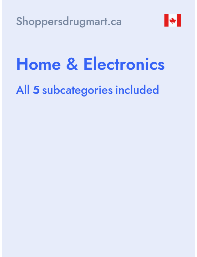 Home & Electronics -Shoppersdrugmart.ca - Canada