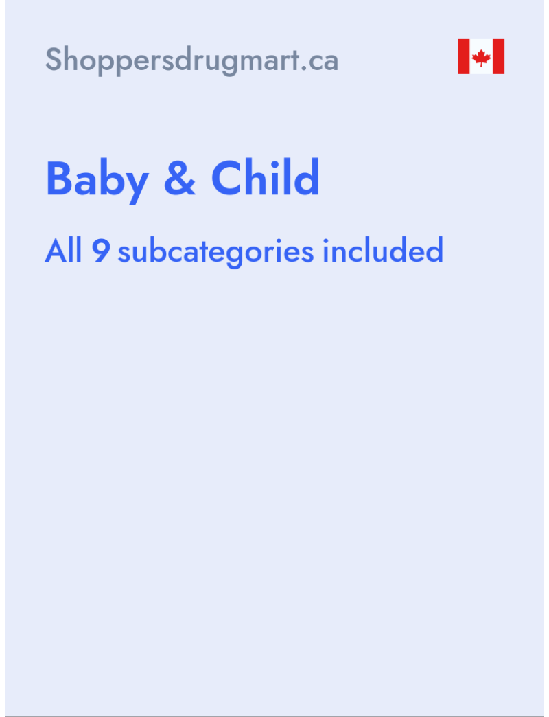 Baby & Child -Shoppersdrugmart.ca - Canada