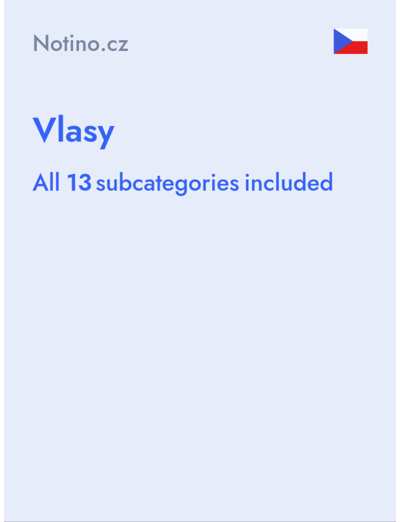 Vlasy - Notino.cz - Czech Republic