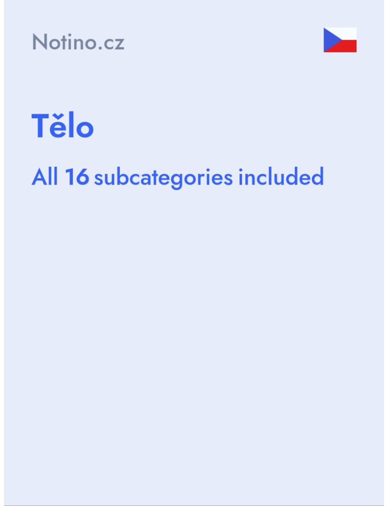 Tělo - Notino.cz - Czech Republic