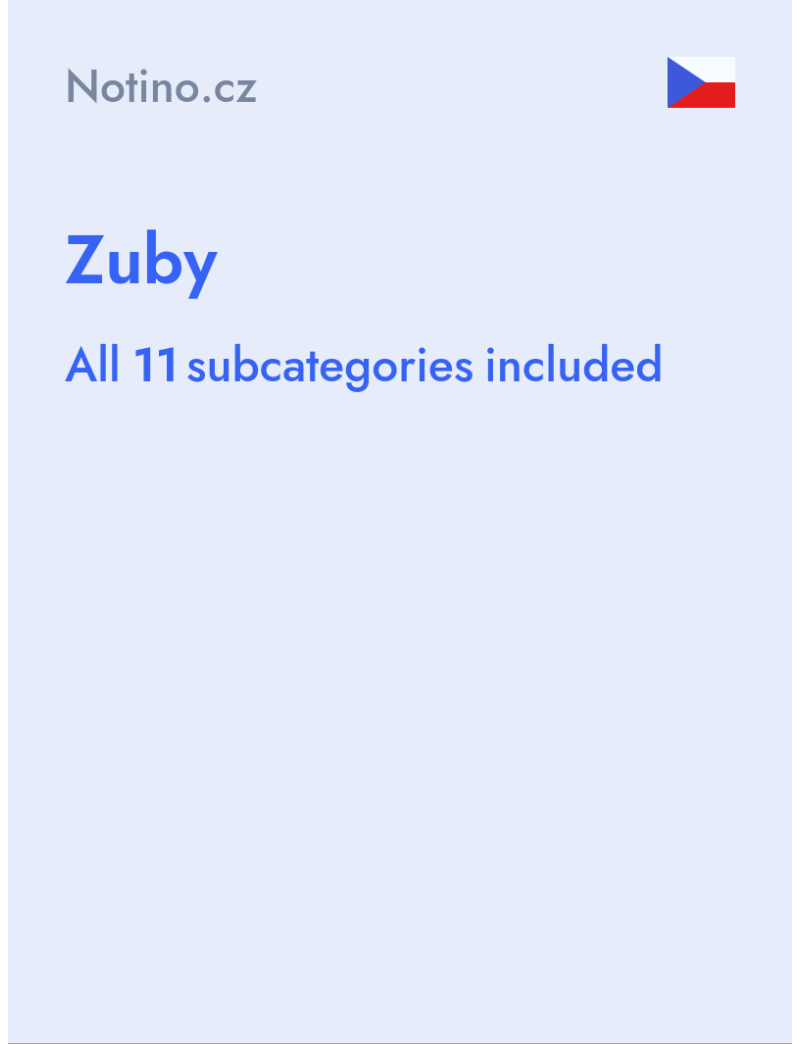 Zuby - Notino.cz - Czech Republic