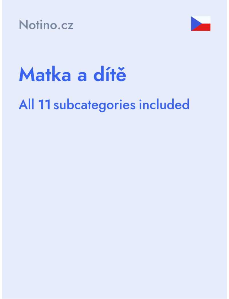 Matka a dítě - Notino.cz - Czech Republic