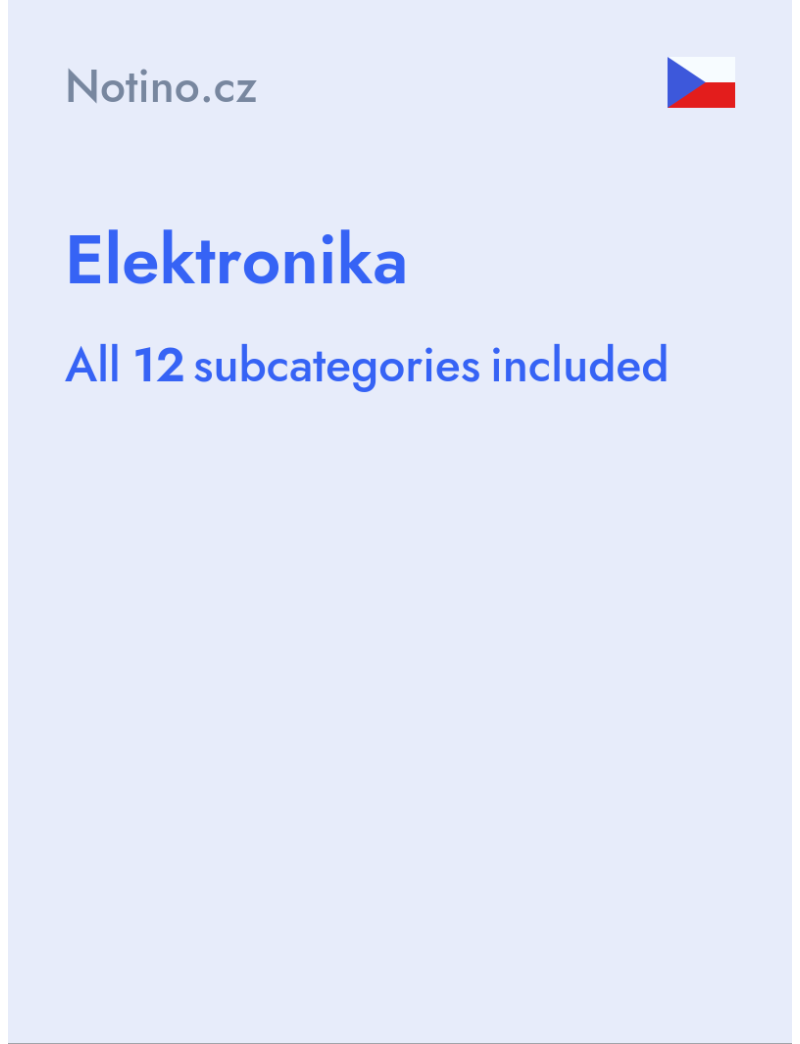 Elektronika - Notino.cz - Czech Republic