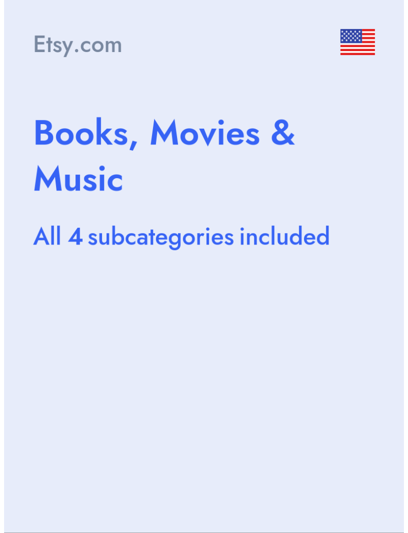 Books, Movies & Music - Etsy.com - USA