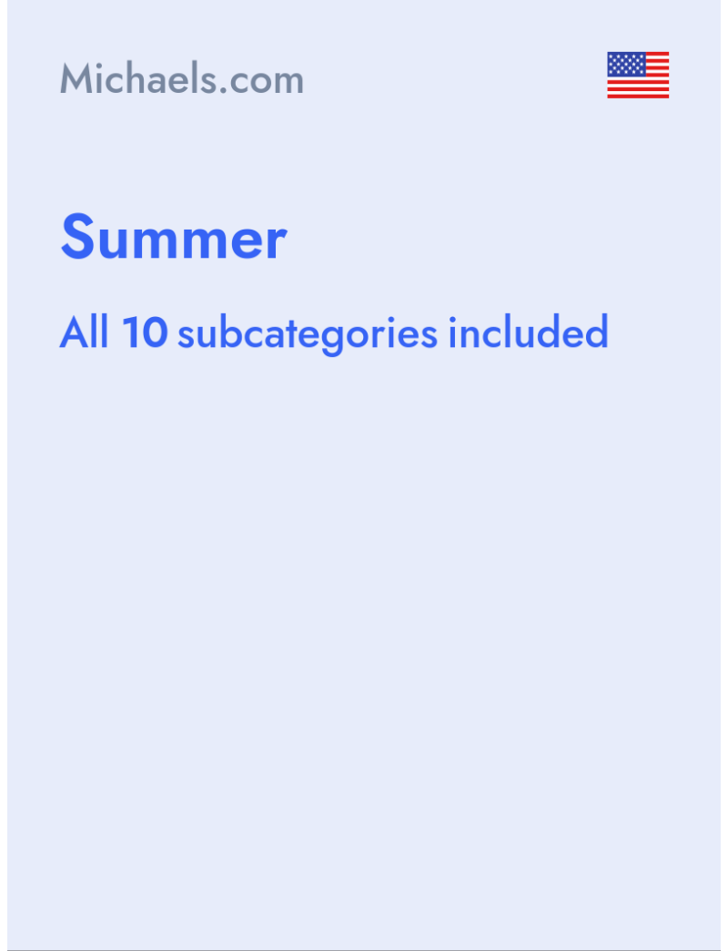 Summer - Michaels.com - USA