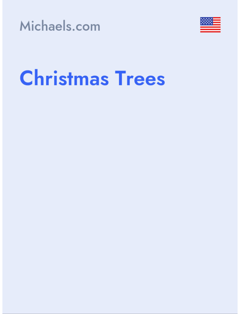 Christmas Trees - Michaels.com - USA