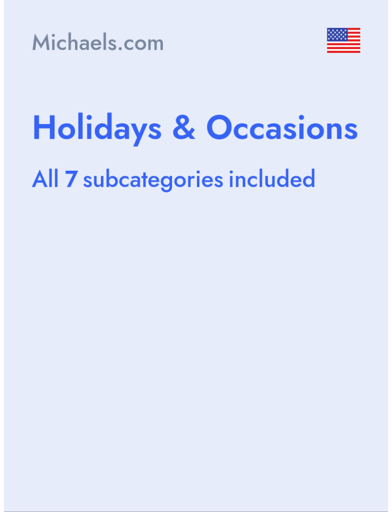 Holidays & Occasions - Michaels.com - USA