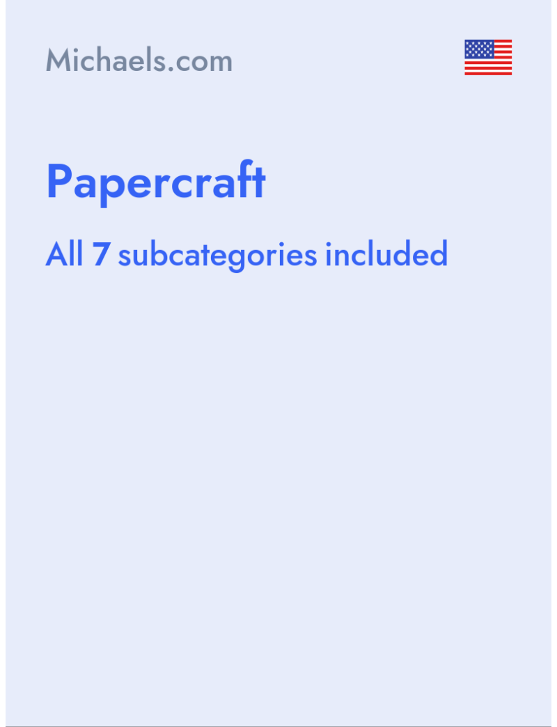 Papercraft - Michaels.com - USA