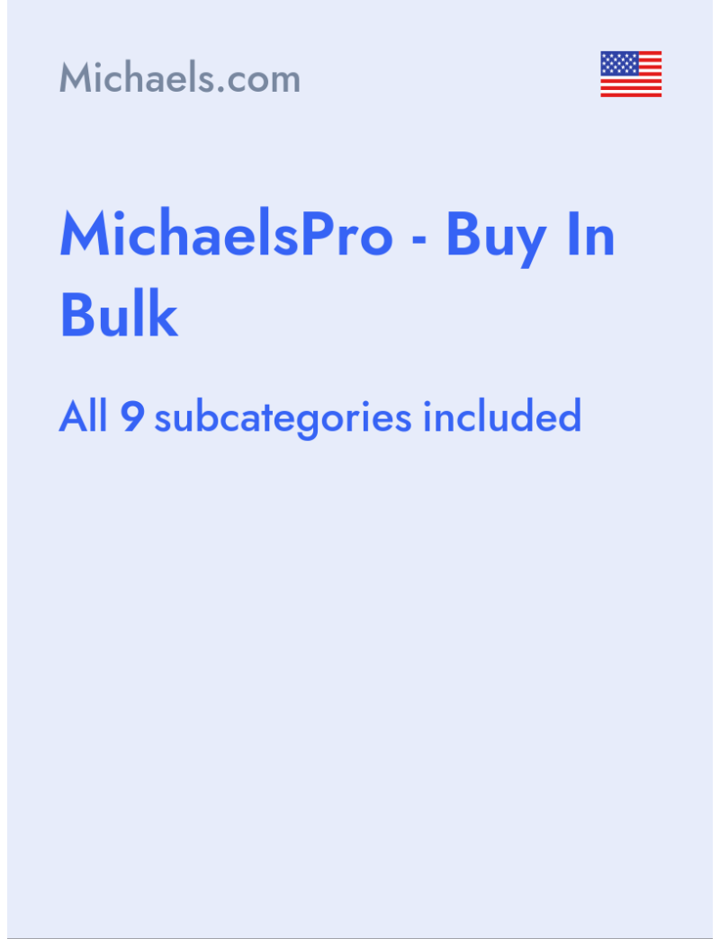 MichaelsPro - Buy In Bulk - Michaels.com - USA