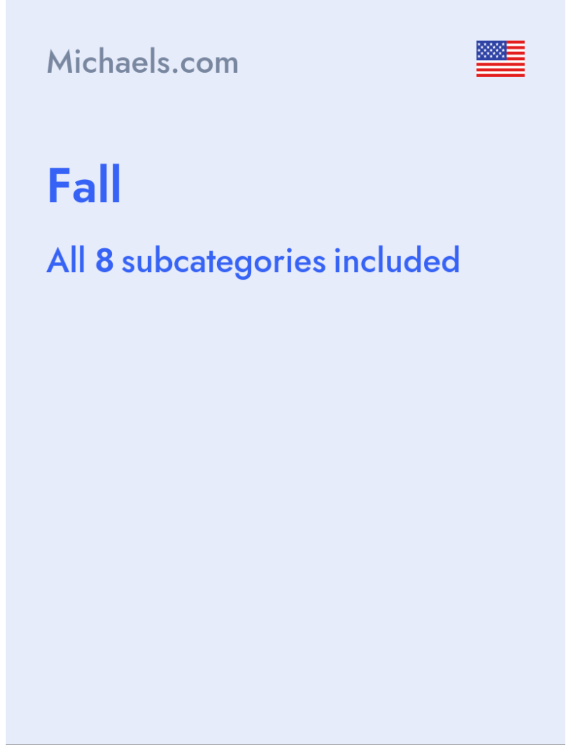Fall - Michaels.com - USA