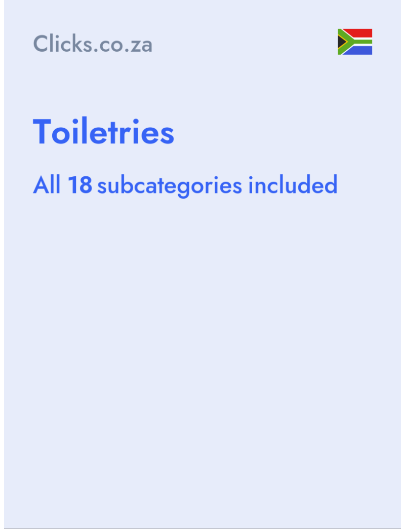Toiletries - Clicks.co.za - South Africa