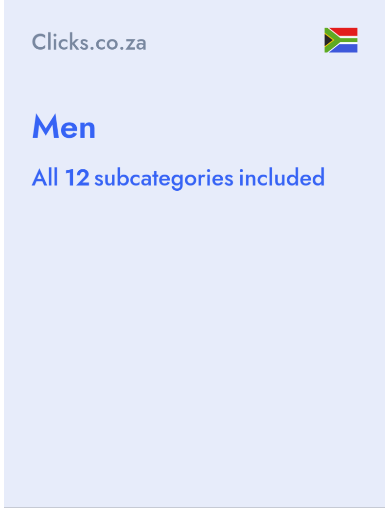 Men  - Clicks.co.za - South Africa