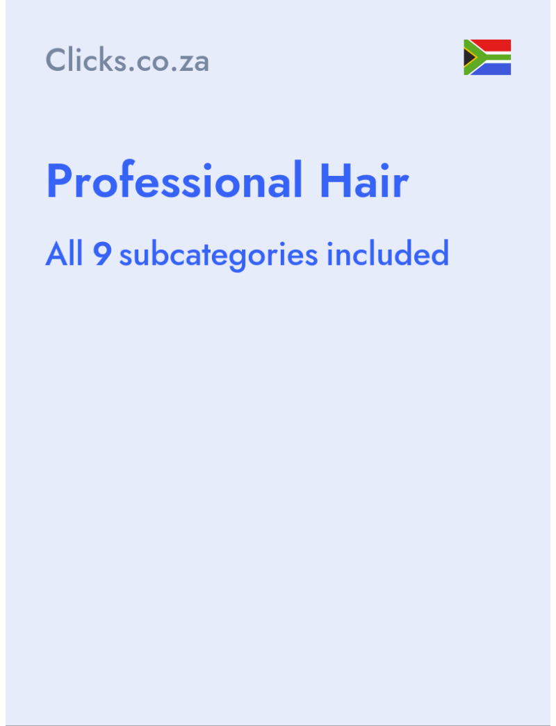 Professional Hair - Clicks.co.za - South Africa