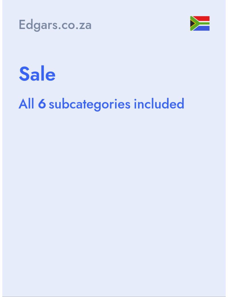 Sale - Edgars.co.za - South Africa