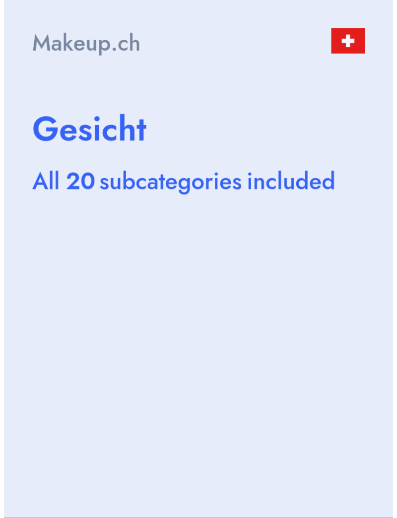 Gesicht - Makeup.ch - Switzerland