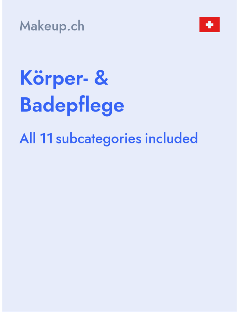 Körper- & Badepflege - Makeup.ch - Switzerland
