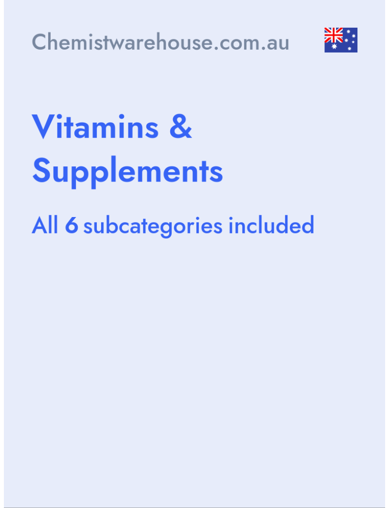 Vitamins & Supplements -Chemistwarehouse.com.au - Australia