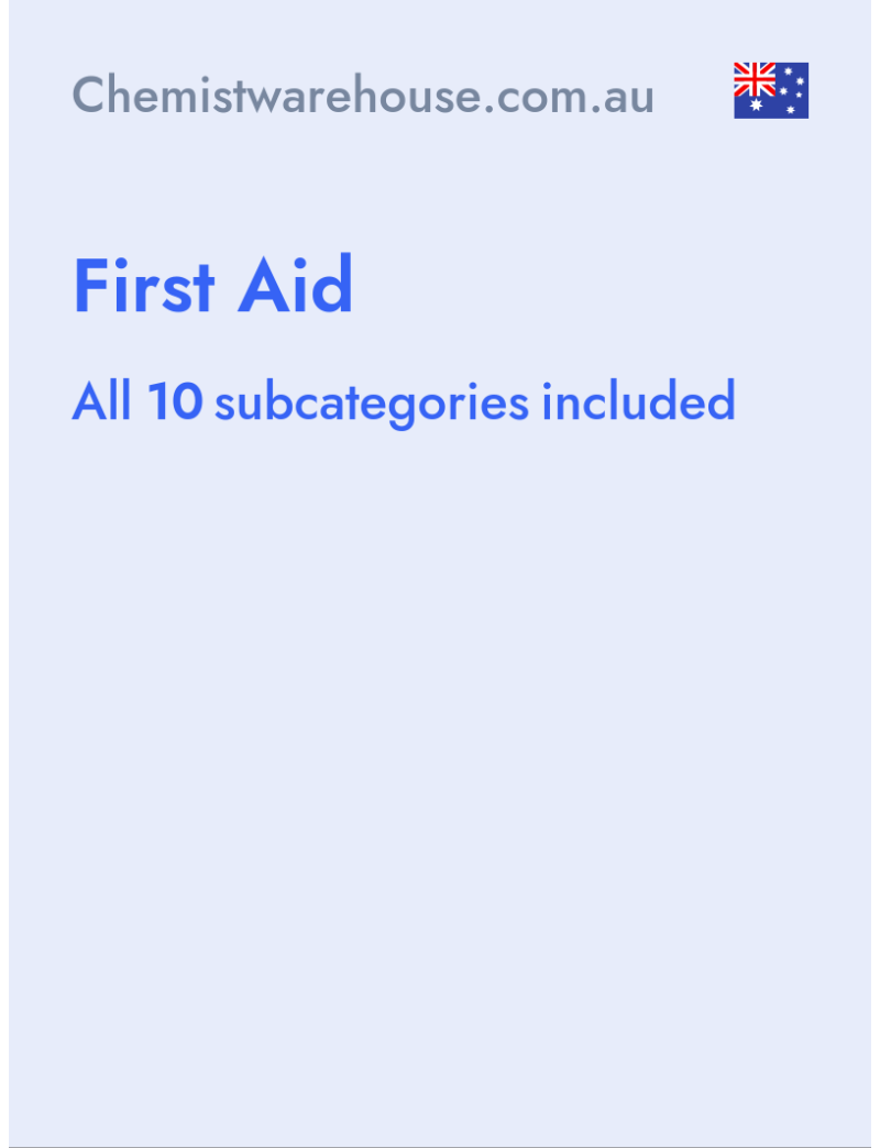First Aid - Chemistwarehouse.com.au - Australia