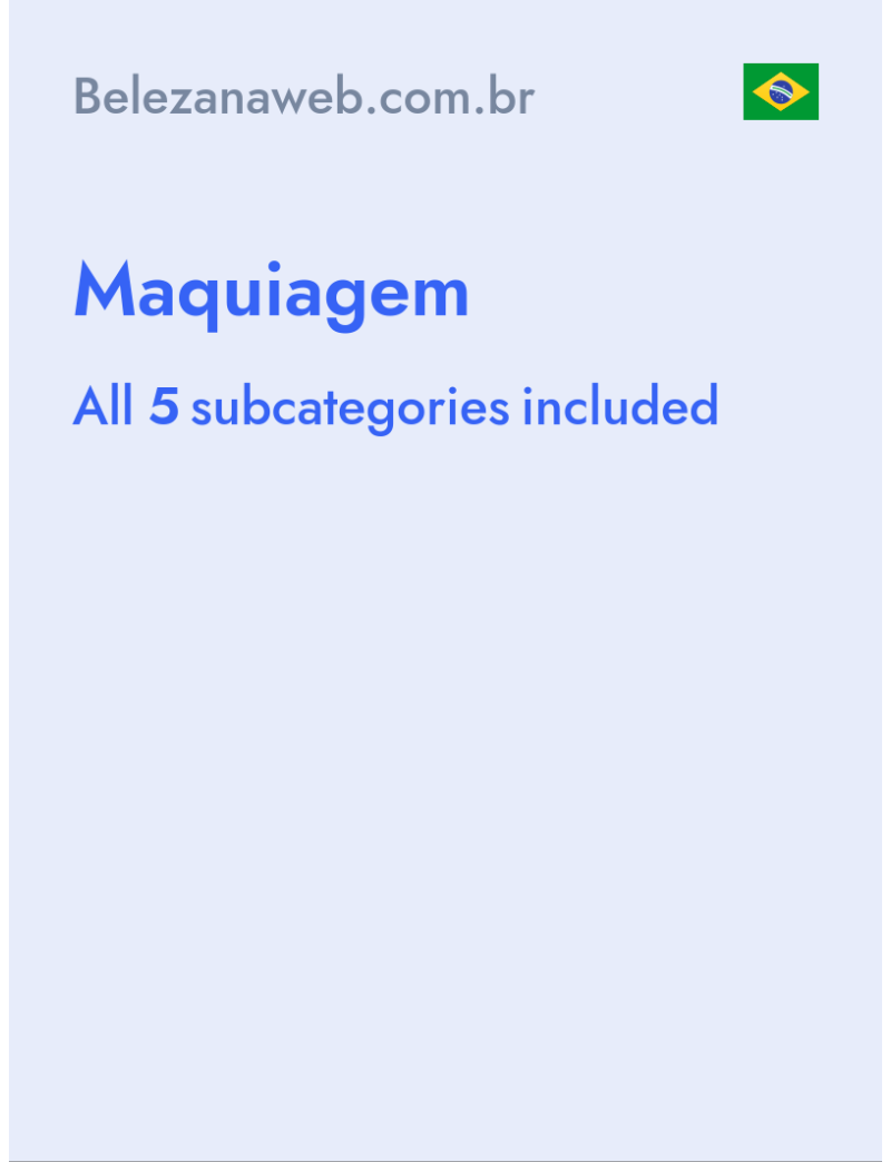 Maquiagem - Belezanaweb.com.br - Brazil
