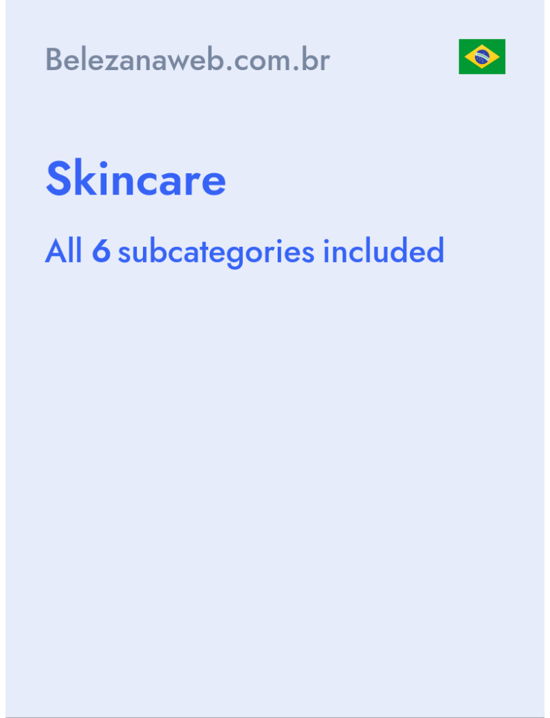 Skincare - Belezanaweb.com.br - Brazil