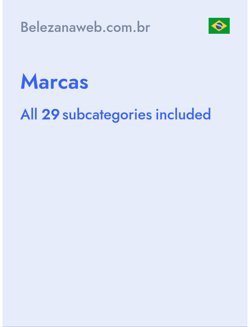 Marcas - Belezanaweb.com.br - Brazil