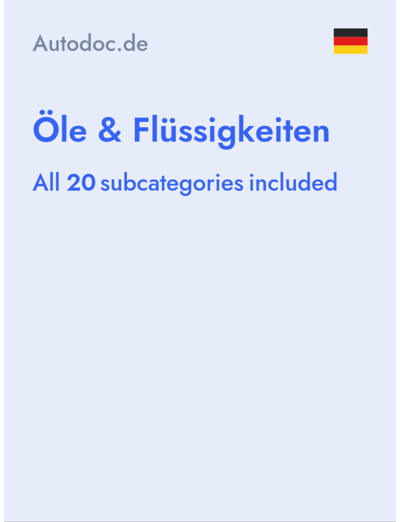 Öle & Flüssigkeiten - Autodoc.de - Germany