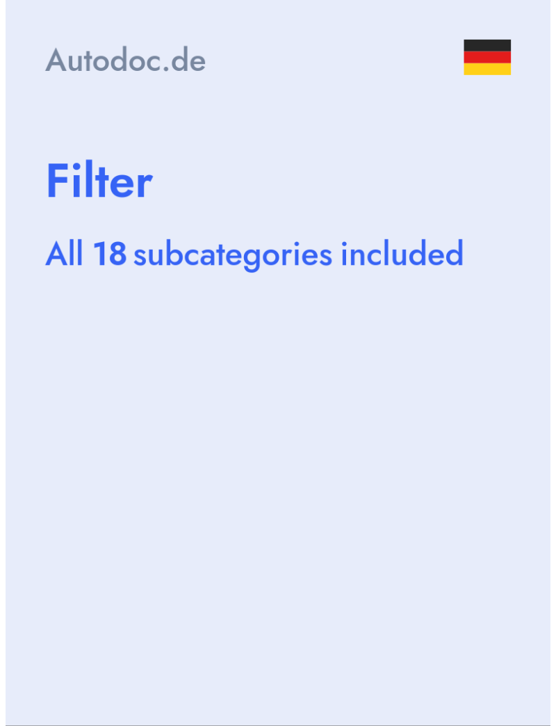 Filter - Autodoc.de - Germany