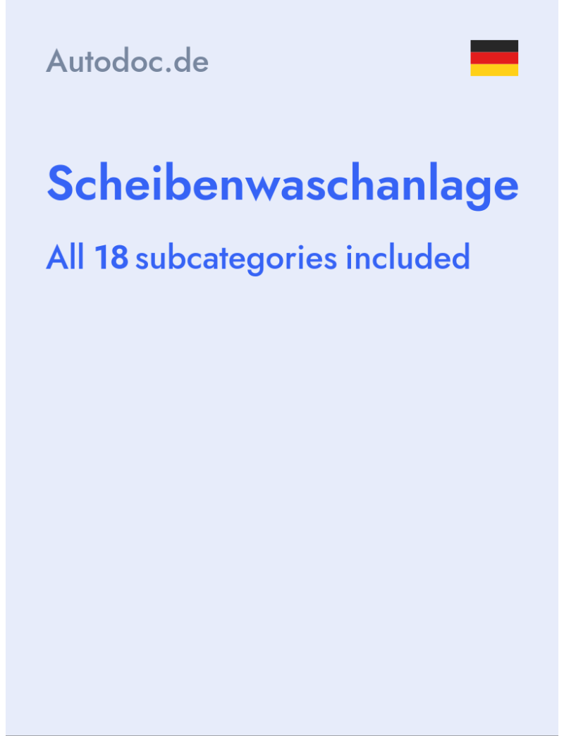 Scheibenwaschanlage - Autodoc.de - Germany