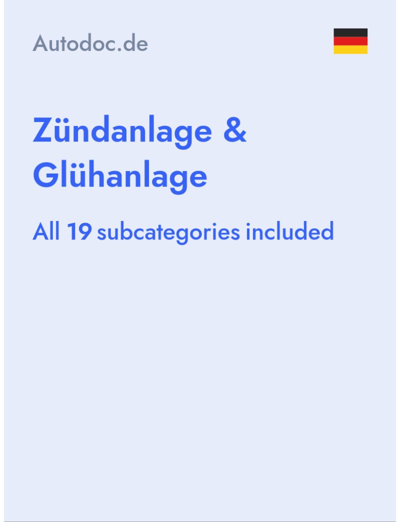 Zündanlage & Glühanlage - Autodoc.de - Germany