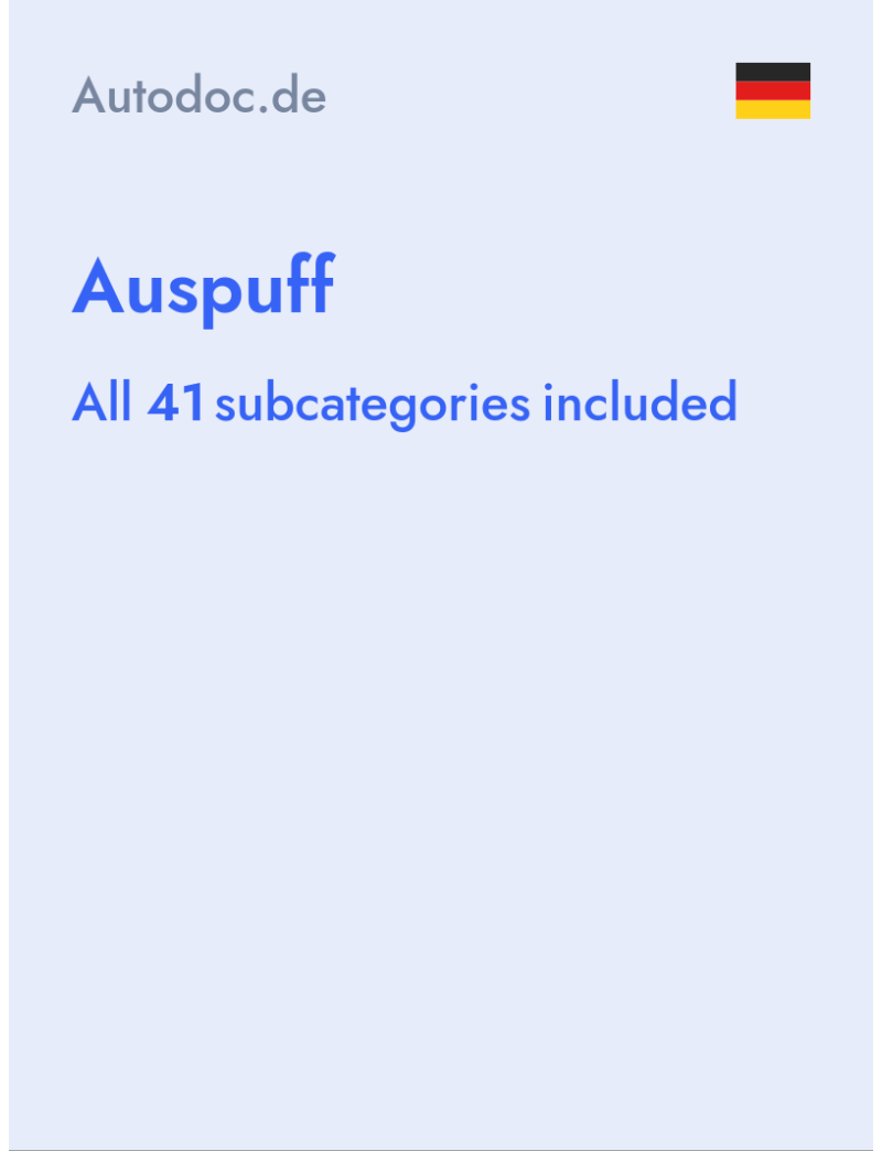 Auspuff - Autodoc.de - Germany