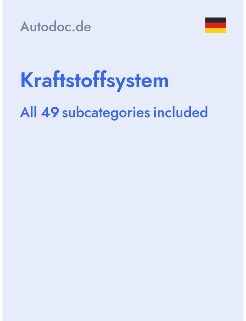 Kraftstoffsystem - Autodoc.de - Germany
