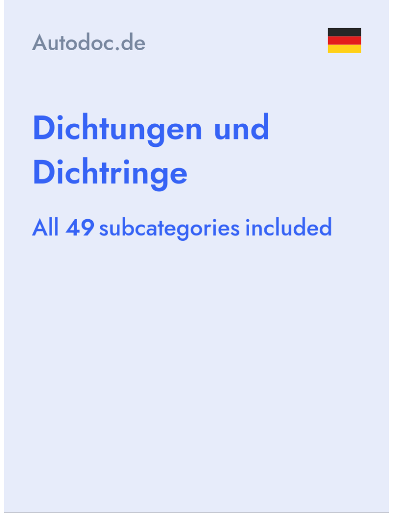 Dichtungen und Dichtringe - Autodoc.de - Germany