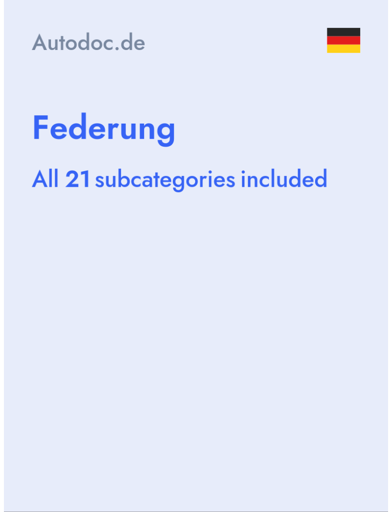 Federung - Autodoc.de - Germany