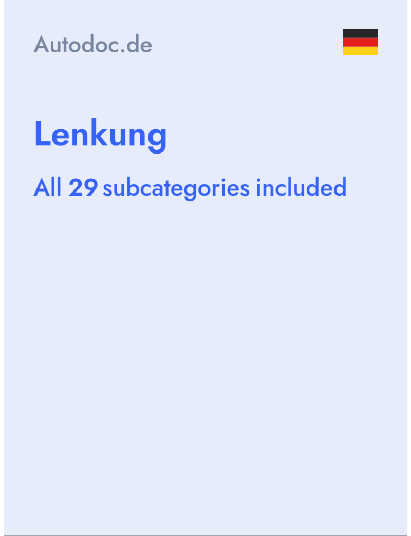 Lenkung - Autodoc.de - Germany