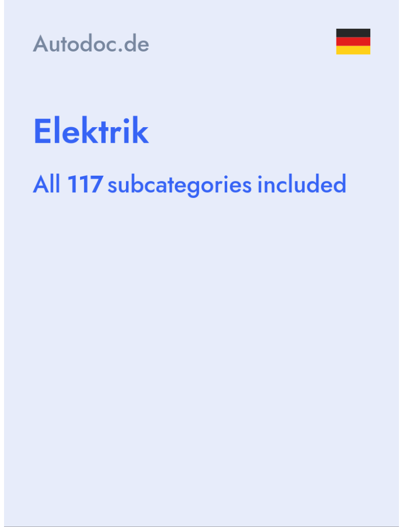 Elektrik - Autodoc.de - Germany