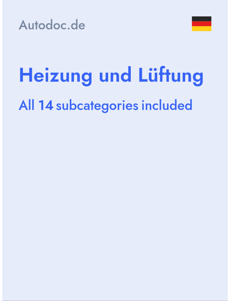 Heizung und Lüftung - Autodoc.de - Germany