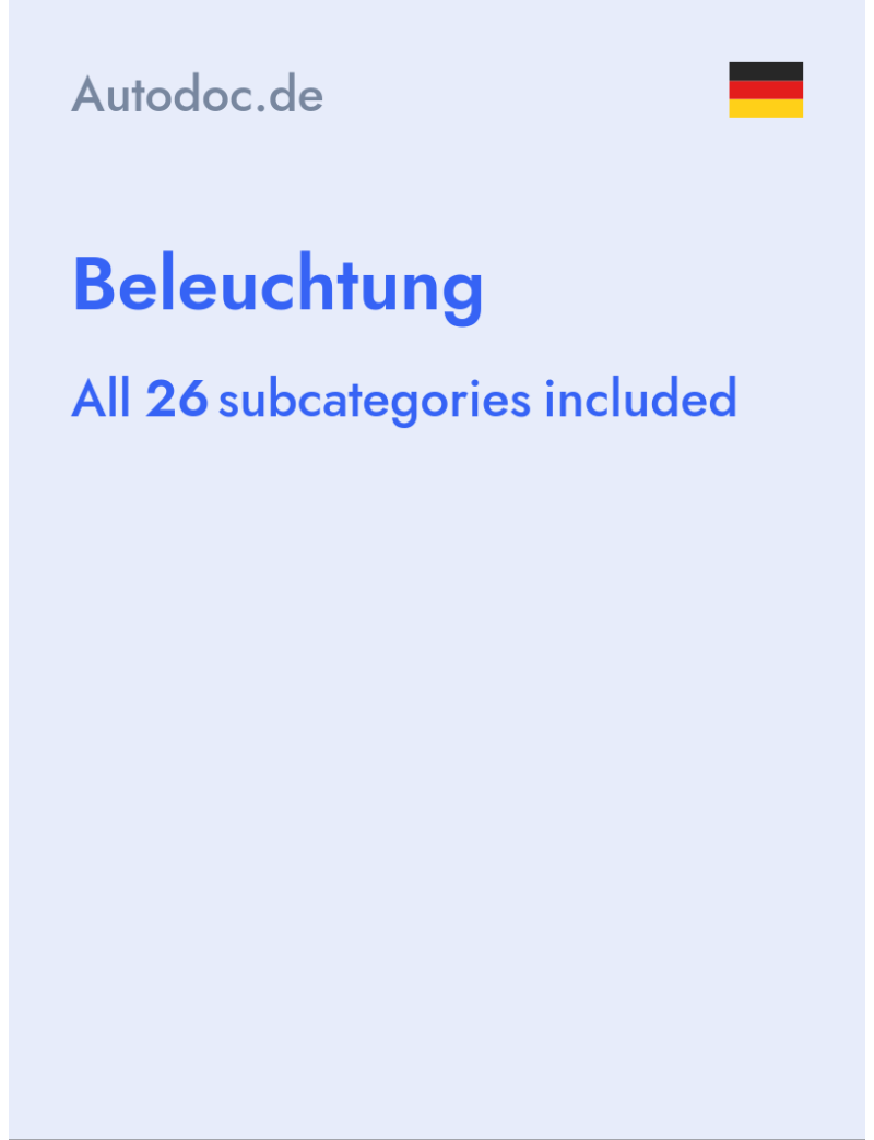 Beleuchtung - Autodoc.de - Germany