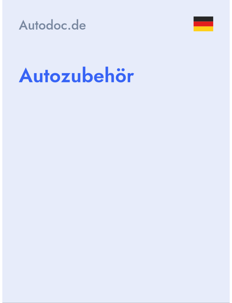 Autozubehör - Autodoc.de - Germany