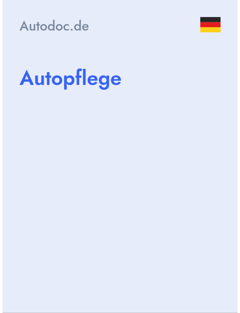 Autopflege - Autodoc.de - Germany
