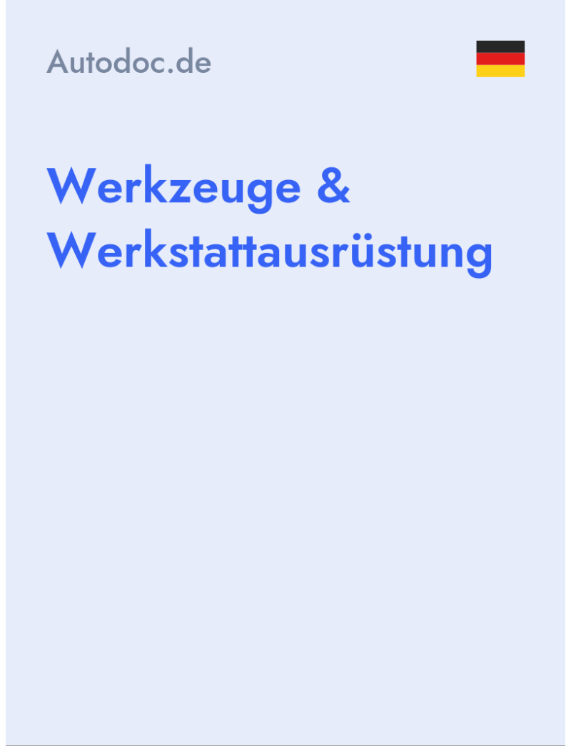 Werkzeuge & Werkstattausrüstung - Autodoc.de - Germany