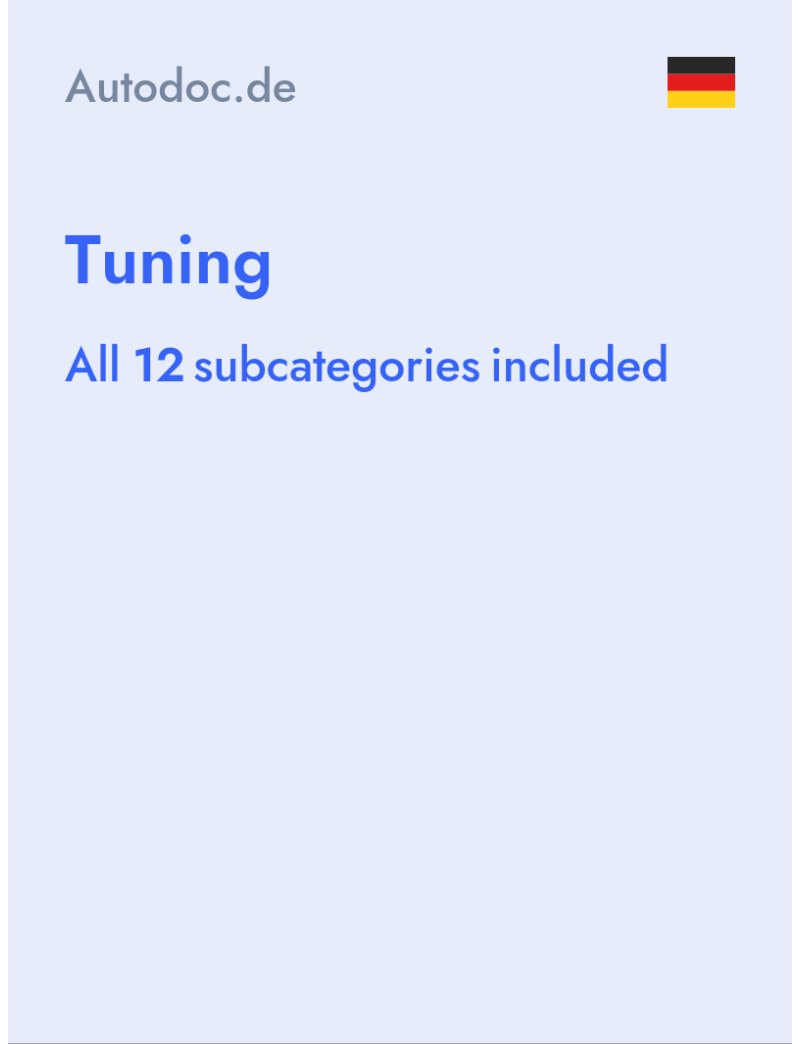 Tuning - Autodoc.de - Germany