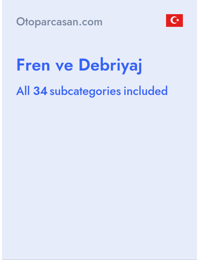 Fren ve Debriyaj - Otoparcasan.com - Turkey