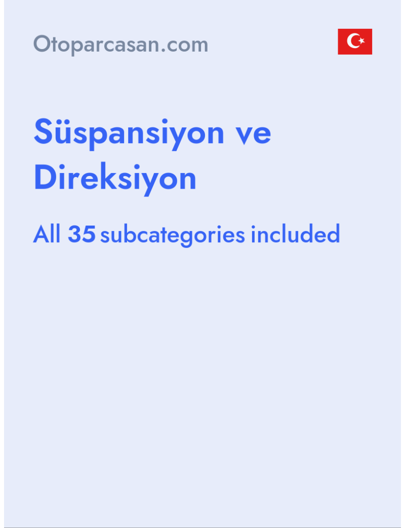 Süspansiyon ve Direksiyon - Otoparcasan.com - Turkey