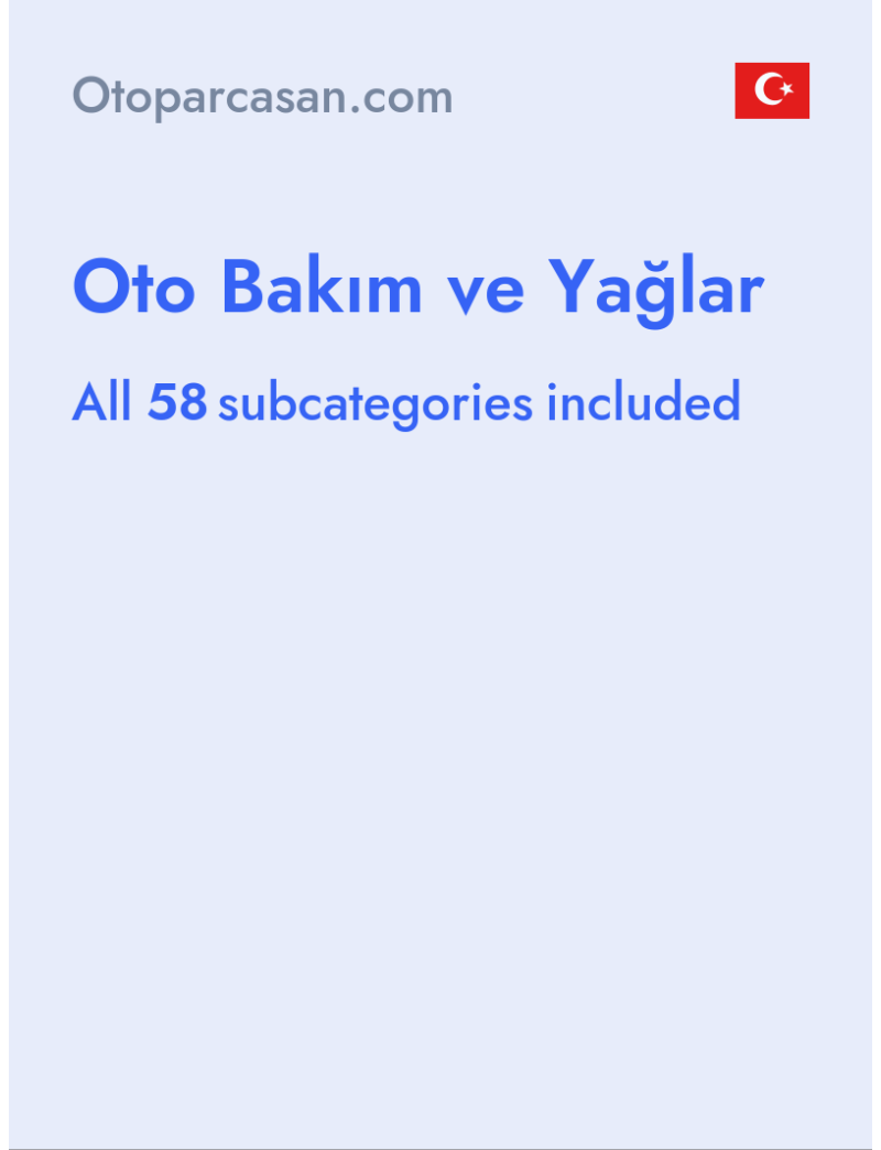 Oto Bakım ve Yağlar - Otoparcasan.com - Turkey