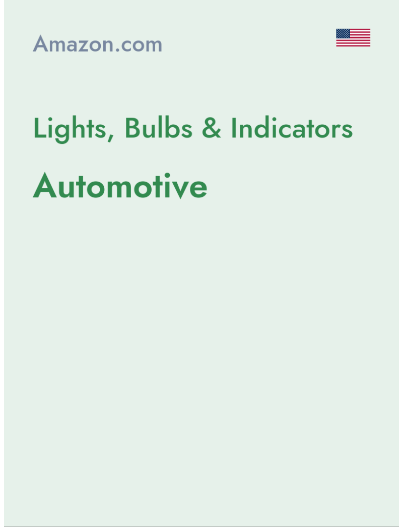 Lights, Bulbs & Indicators (Automotive) - amazon.com - USA